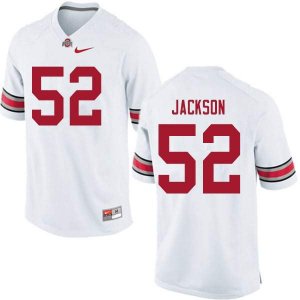 NCAA Ohio State Buckeyes Men's #52 Antwuan Jackson White Nike Football College Jersey MFB6645RE